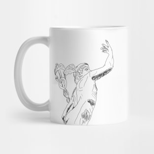 Mercury, Hermes. A beautiful sketch of Greek god Mercury also known as Hermes. Mug